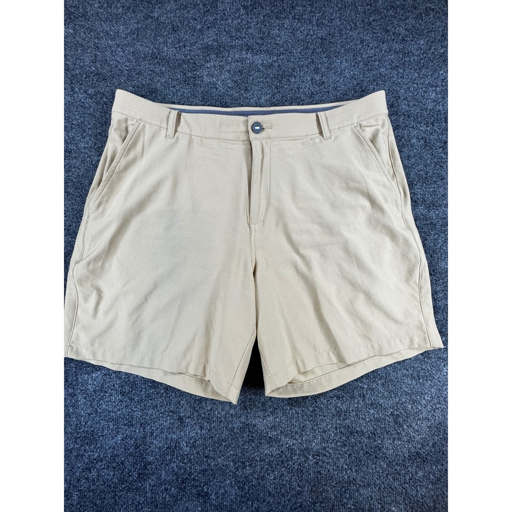 Puma Mens Golf Shorts Tan Khaki Size 38 Performance Flat Front Classic Fit